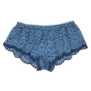 Large Blue Victoria's Secret Body by Victoria Sheer Lace Bootie Sleep Shorts